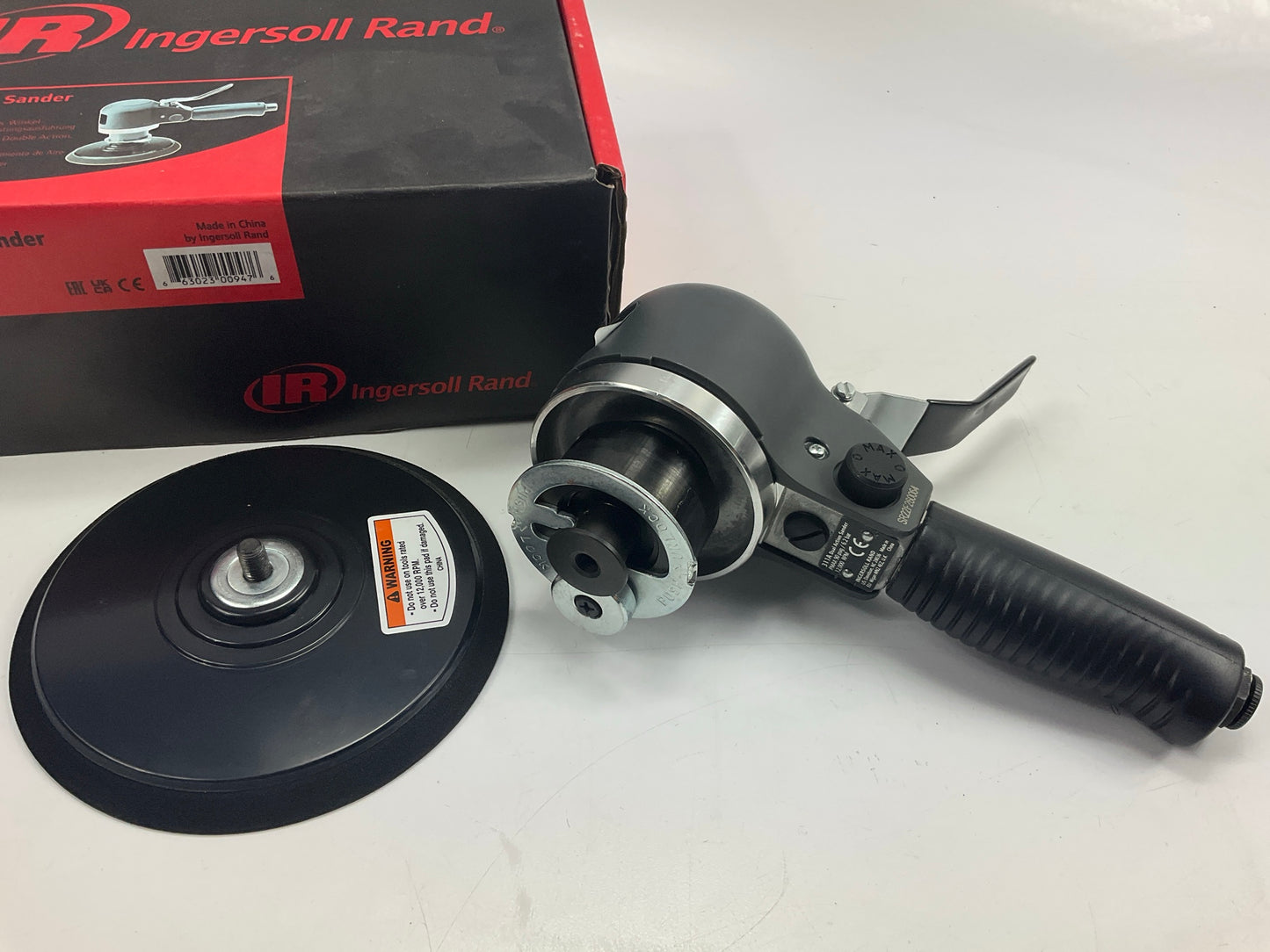 Ingersoll Rand 311A Dual-Action Angle Air Sander, 6'' Pad, 12,000 Rpm, 1/4 HP