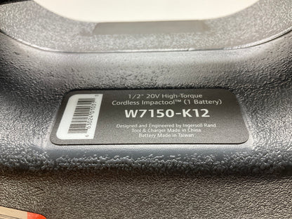 Ingersoll Rand W7150-K1 1/2'' Hi-Torque Impact Kit - 780 Ft-lbs Torque, 1 Battery