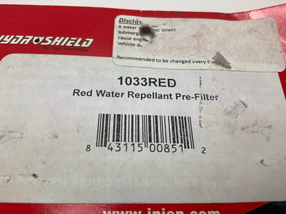 Injen 1033RED Red Water Repellant Pre-Filter For X-1012, X-1013, X-1014, X-1056