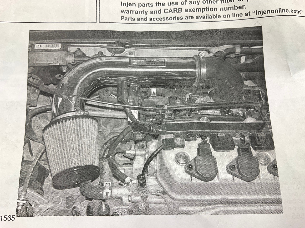 Injen IS1565P SHORTRAM Cold Air Intake System For 2001-2005 Honda Civic