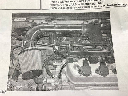 Injen IS1565P SHORTRAM Cold Air Intake System For 2001-2005 Honda Civic