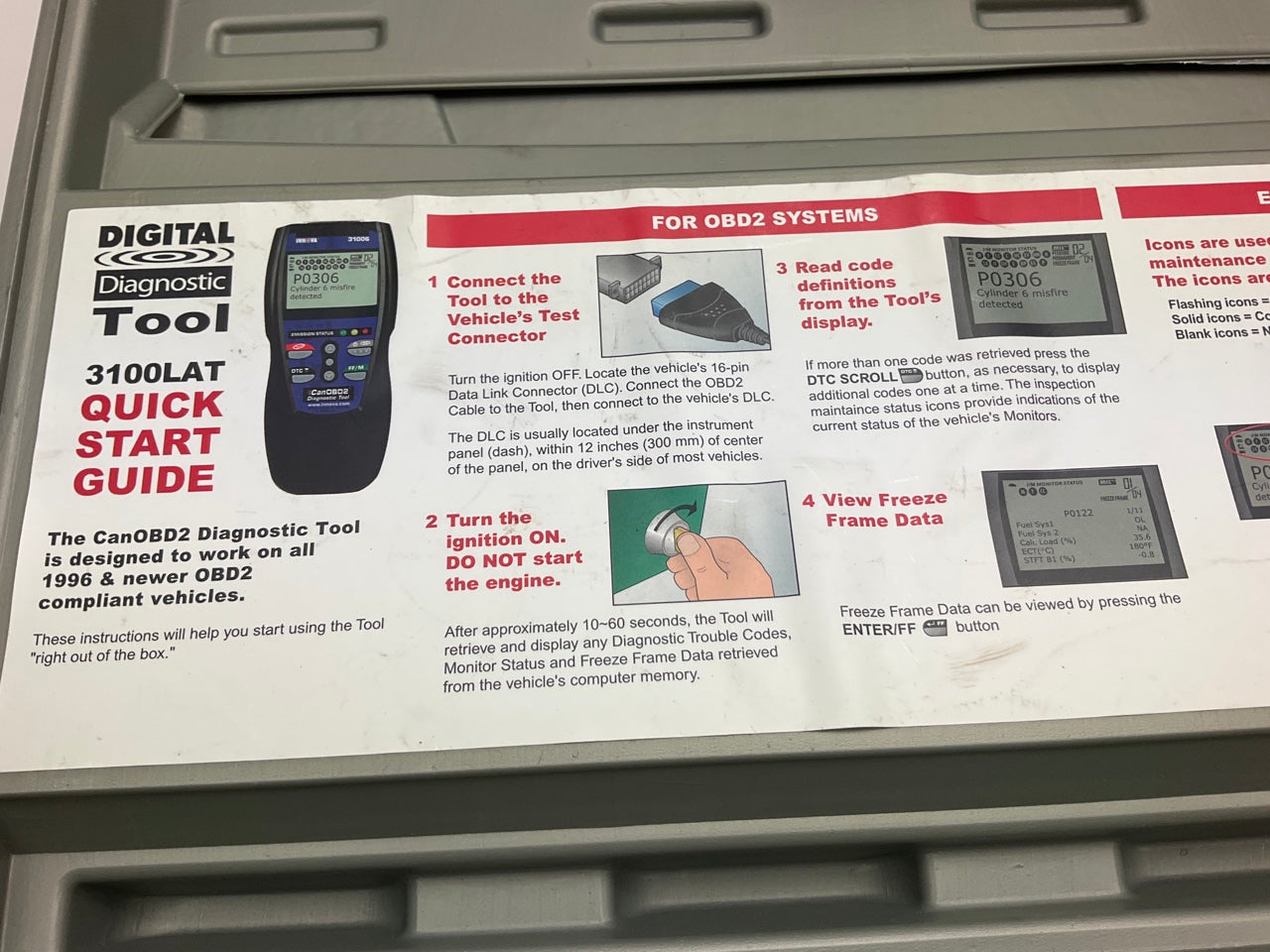 USED # 2 - Innova 3100LAT Diagnostic Code Scanner Reader - See Actual Photos