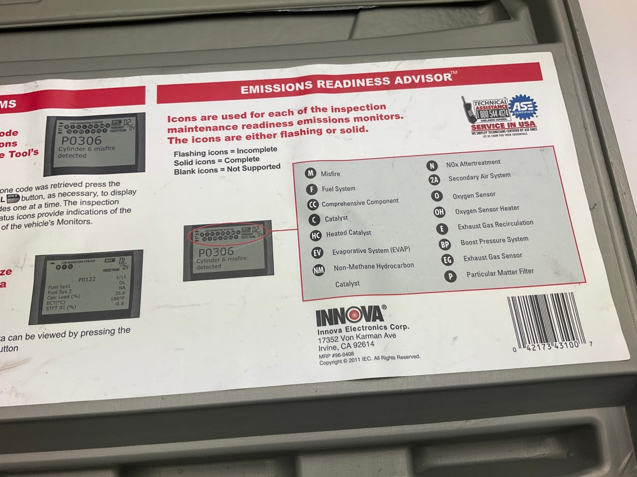 USED # 2 - Innova 3100LAT Diagnostic Code Scanner Reader - See Actual Photos