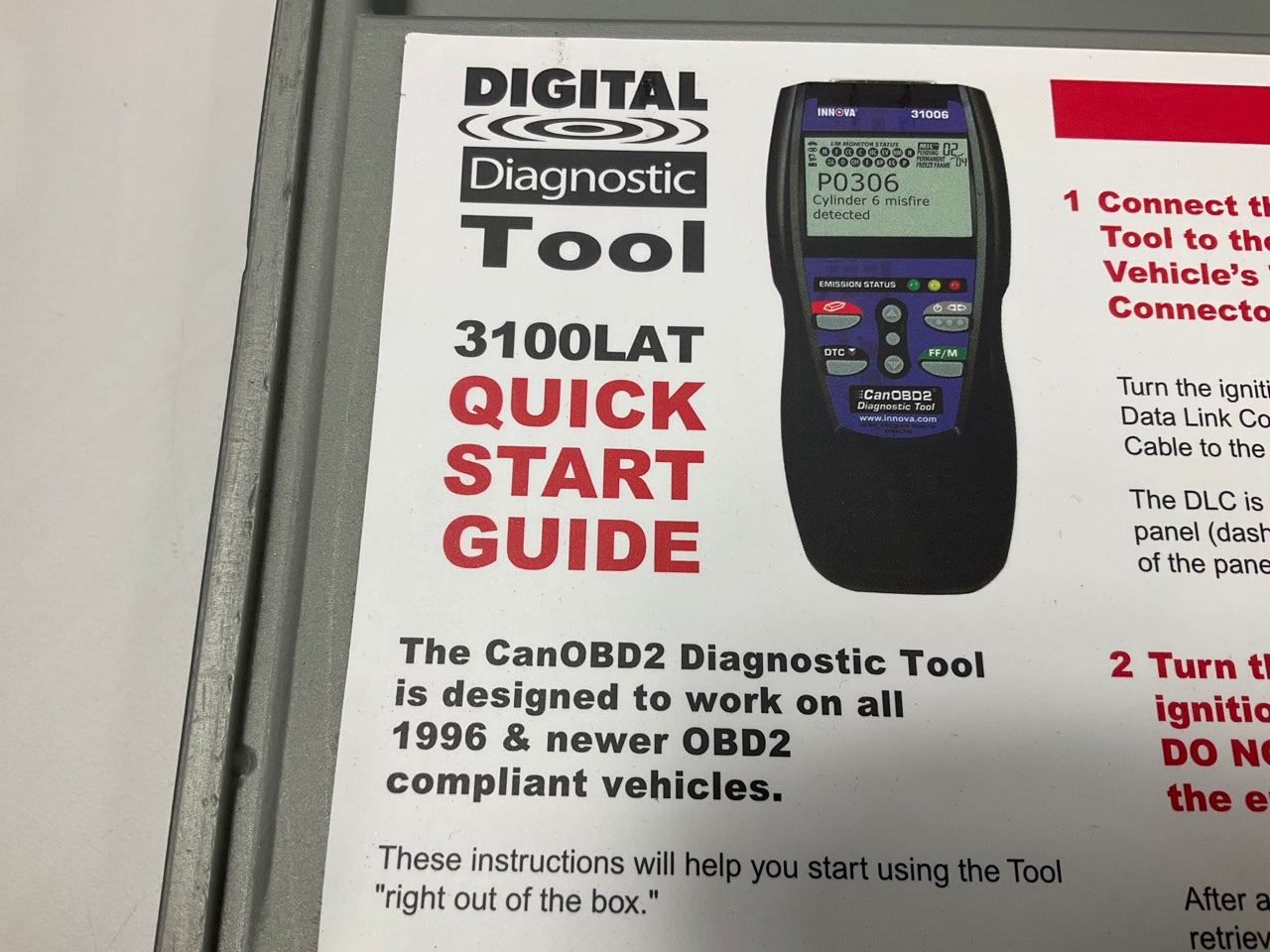 USED # 2 - Innova 3100LAT Diagnostic Code Scanner Reader - See Actual Photos