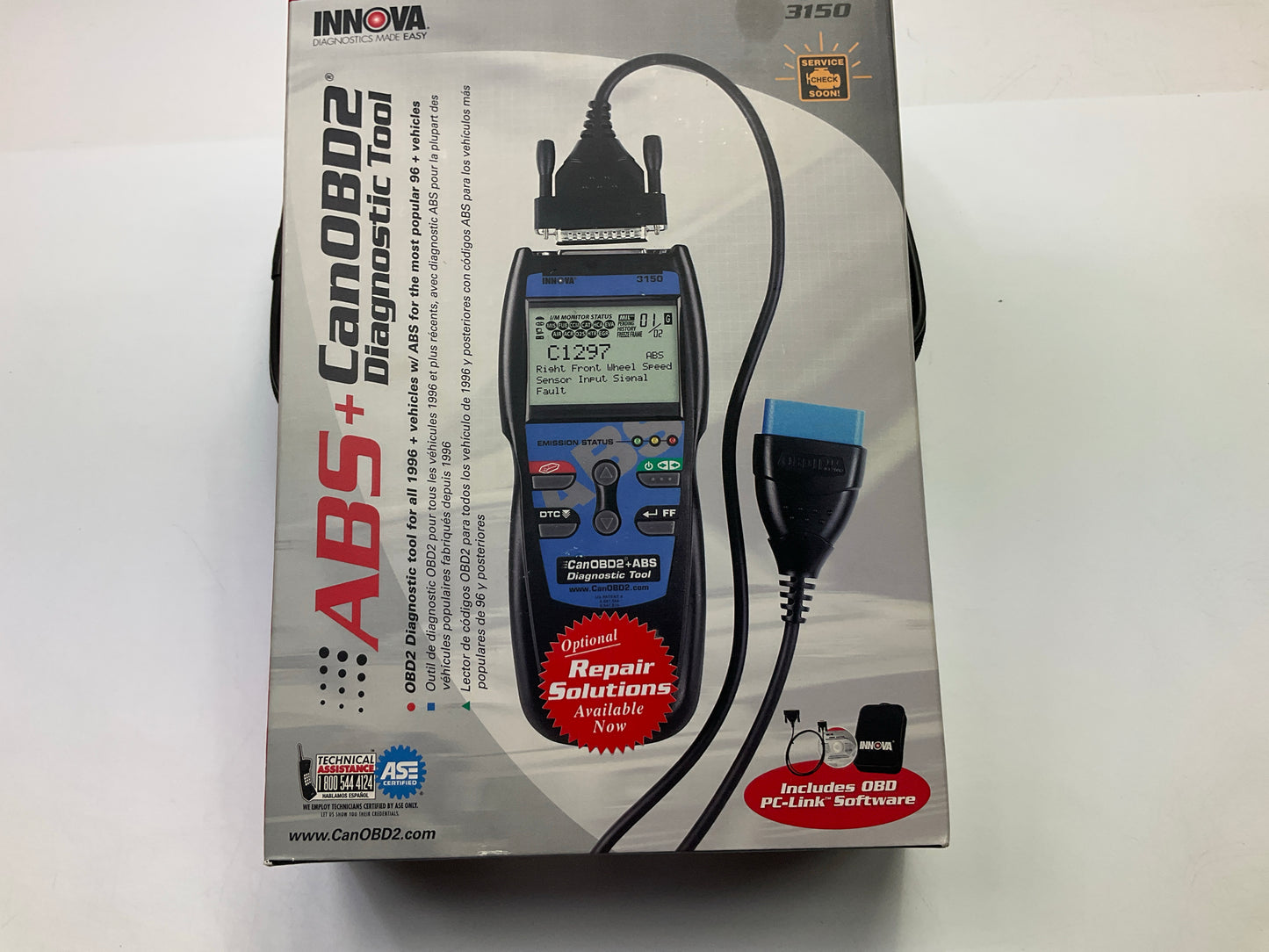 Innova 3150 OBDII + ABS Diagnostic Code Scanner Reader