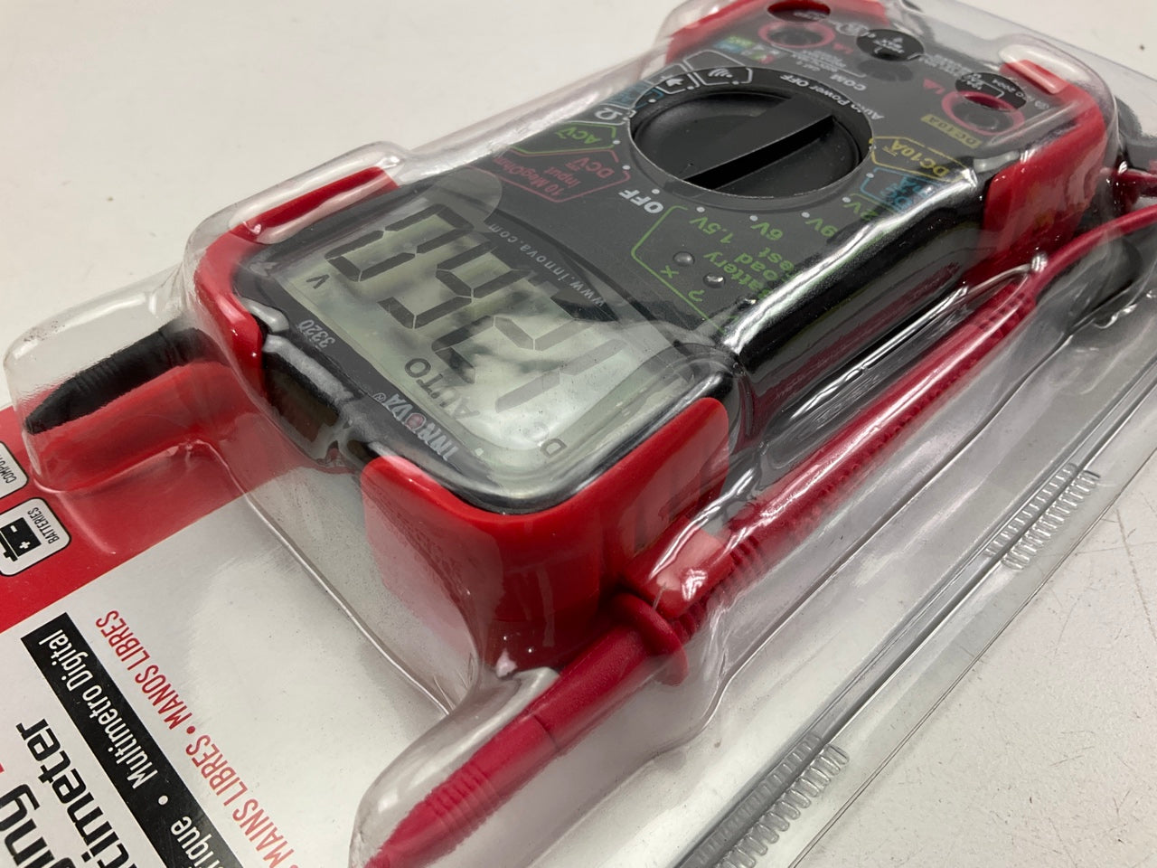 Innova 3320a Auto-Range Digital Multimeter Tester,  (10 MegOhm)/UL, 9 Function