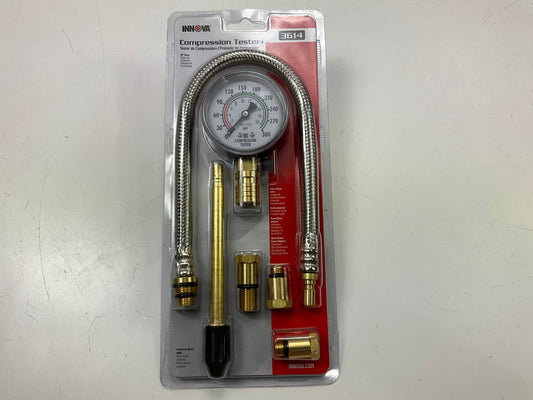 Innova 3614 Compression Tester Tool Set:  0-300 PSI Range,15'' Hose Length Kit