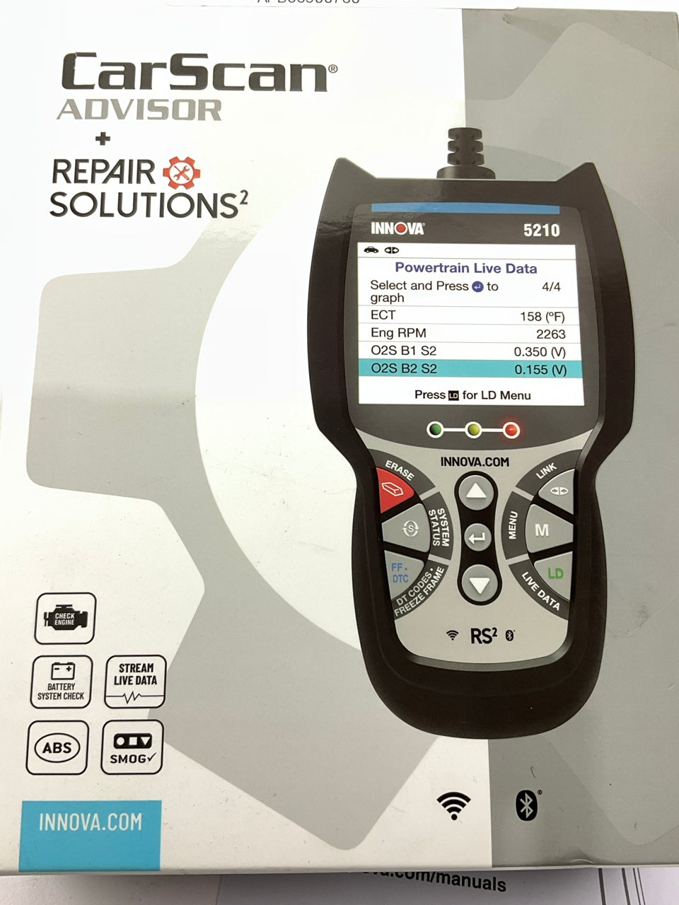 INNOVA CarScan Advisor 5210 Code Scanner - Professional OBD2 Code Reader