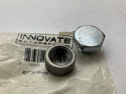 Innovate Motorsports 3735 Mild-Steel O2 Sensor Bung And Plug Kit (18mm X 1.25)