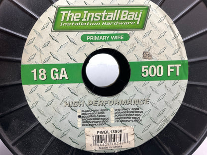 Install Bay PWBL18500 18-Gauge Primary Wire (Blue), 500 Feet