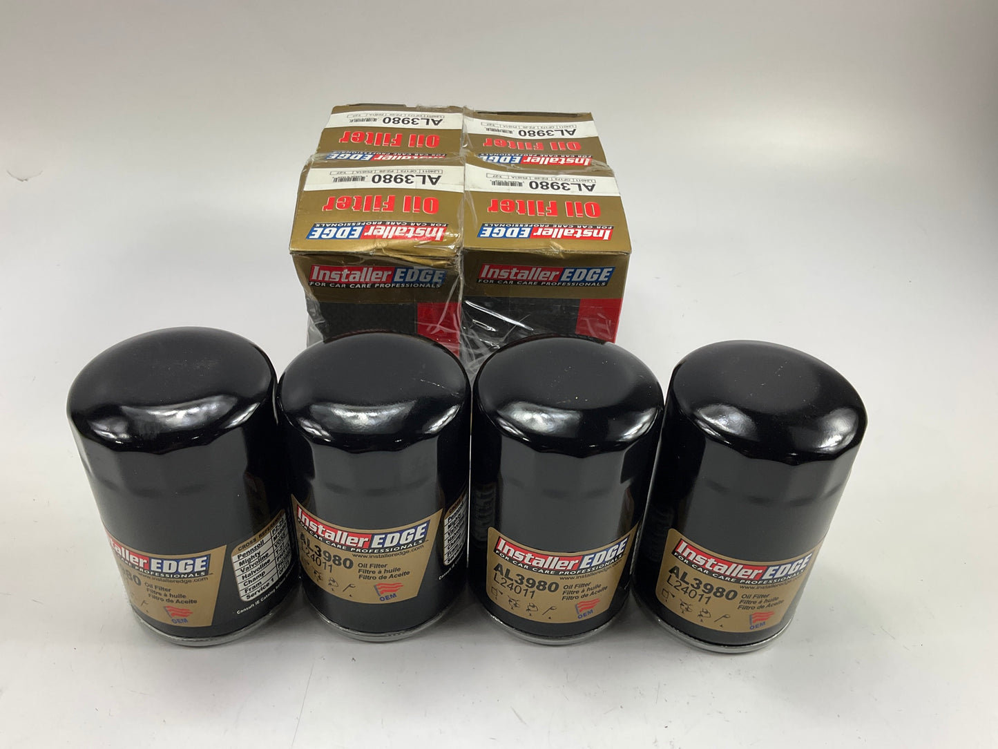 (4) Installer Edge AL3980 Engine Oil Filter