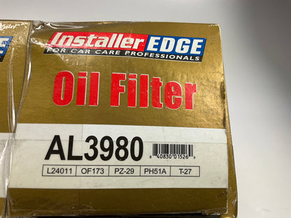 (4) Installer Edge AL3980 Engine Oil Filter