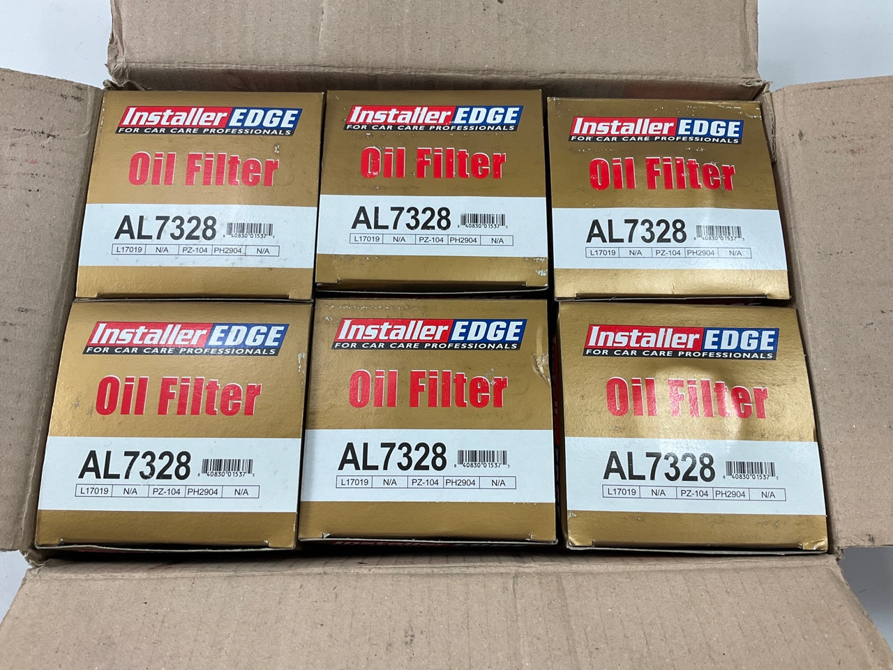 (6) Installer Edge AL7328 Oil Filter