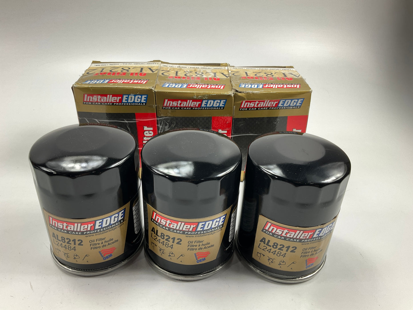 (3) Installer Edge AL8212 Engine Oil Filter