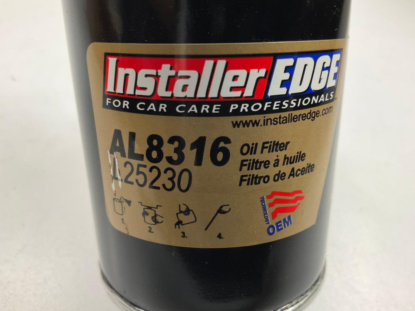 (4) Installer Edge AL8316 Engine Oil Filter