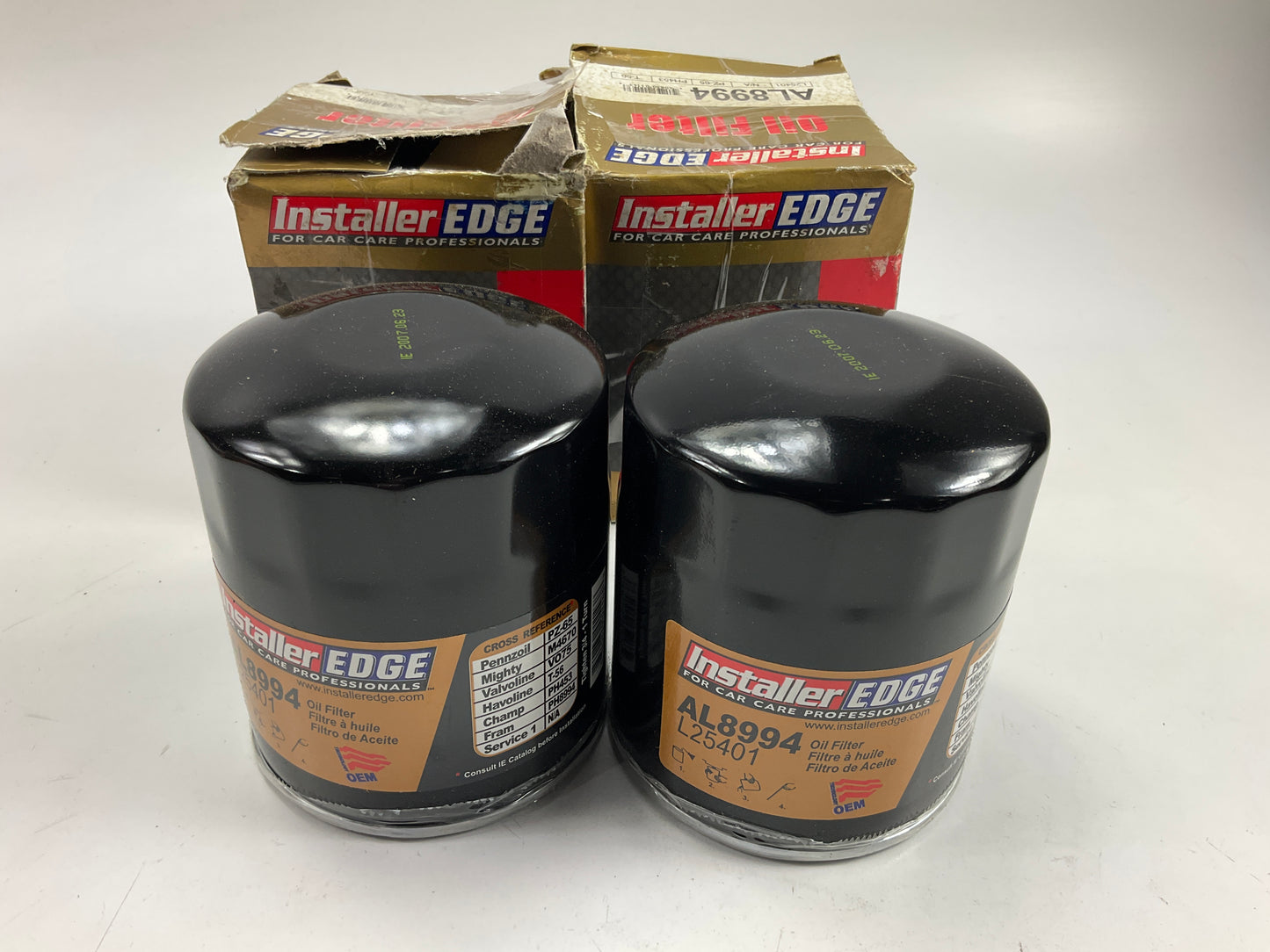 (2) Installer Edge AL8994 Engine Oil Filter