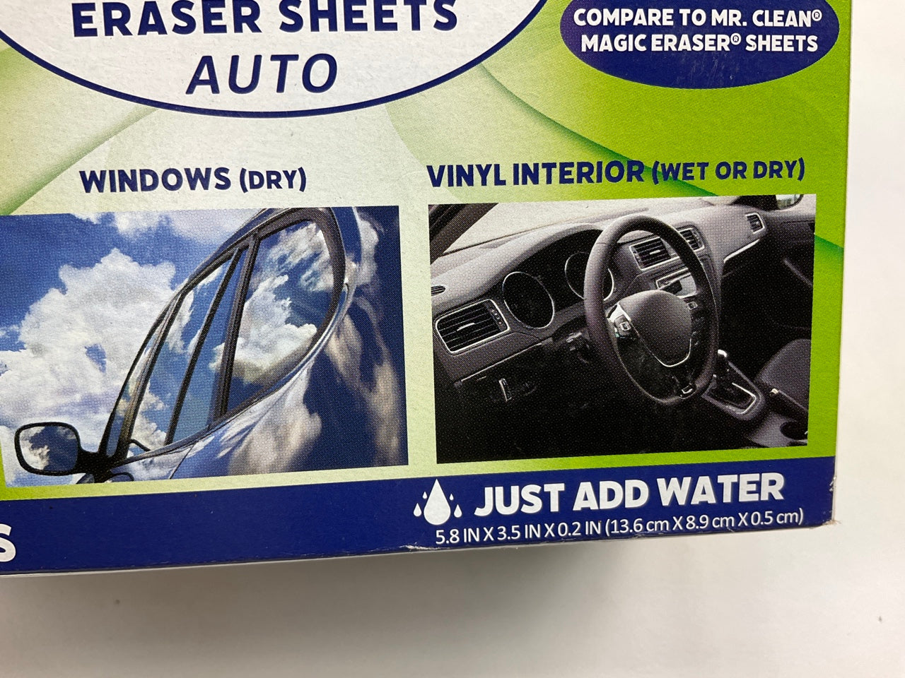 Instant Erase ESS410 Automotive Care Eraser Sheets Pack Of 10 For Glass, Wheels