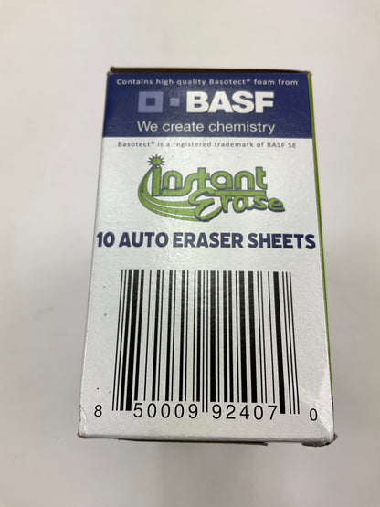 Instant Erase ESS410 Automotive Care Eraser Sheets Pack Of 10 For Glass, Wheels