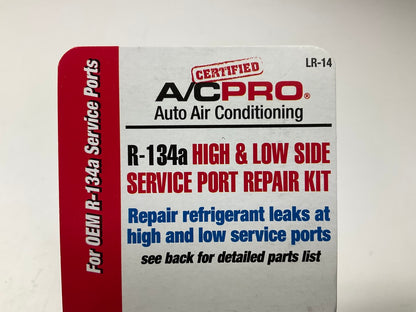 Interdynamics Ac Pro LR-14 High & Low Side A/C Service Port Repair Kit