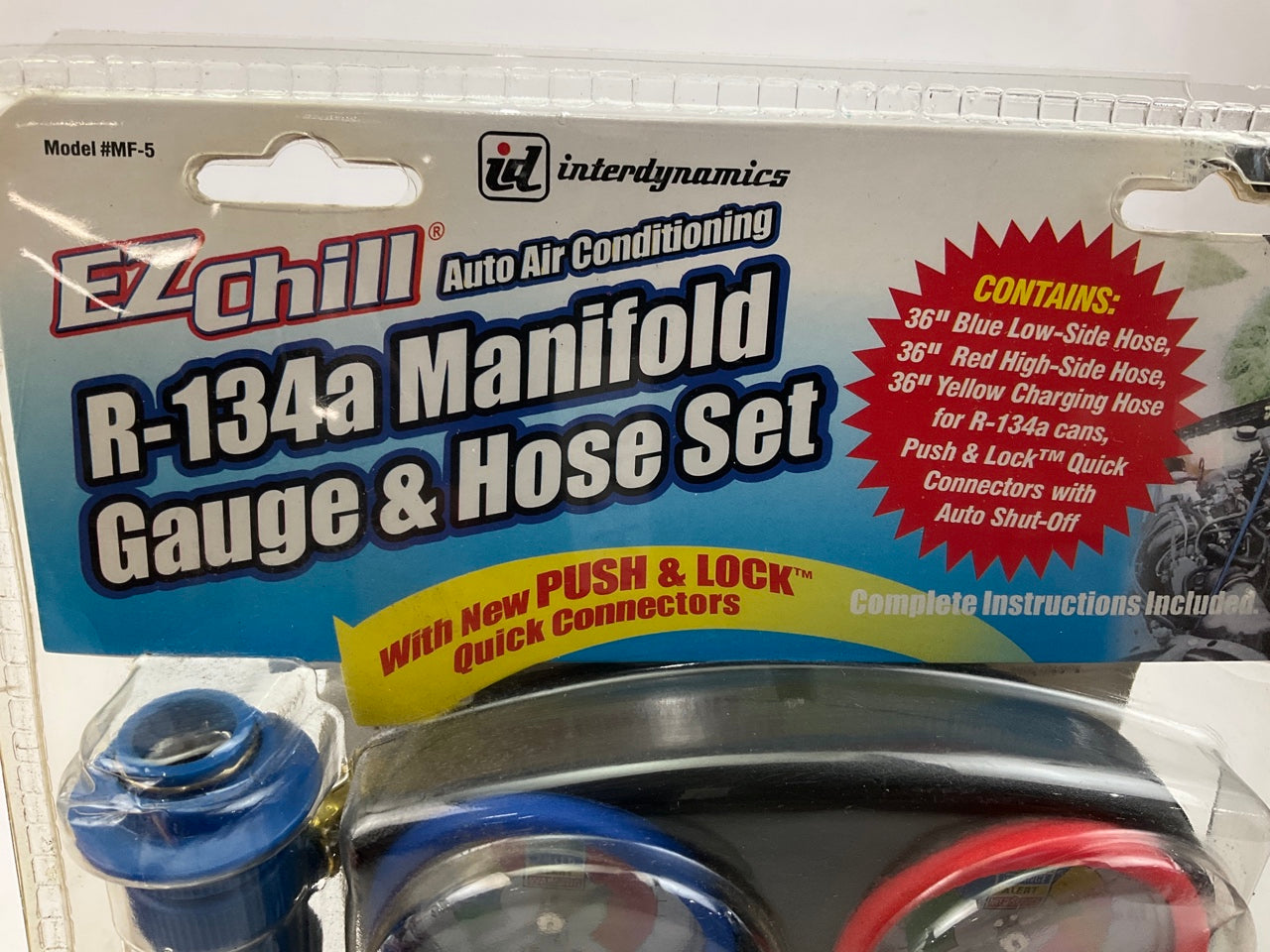 Interdynamics MF-5 A/C Manifold Gauge & Hose Set For 134