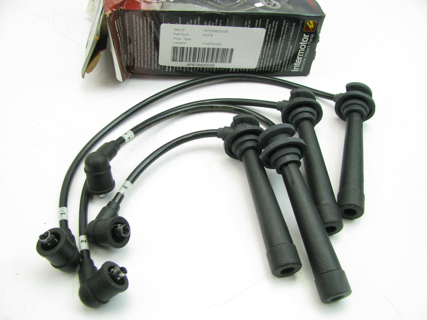 Intermotor 51078 Ignition Spark Plug Wire Set For 2001-2005 Kia Rio