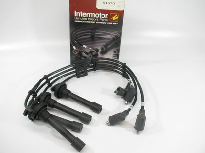 Intermotor 51670 Ignition Spark Plug Wire Set For 1988-1991 Honda 1.5L 1.6L-L4