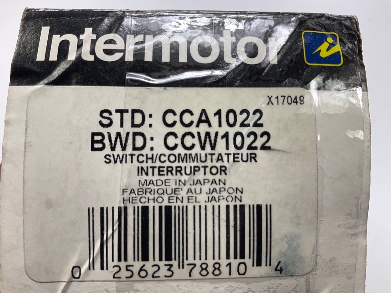 Intermotor CCA1022 Cruise Control Switch, Made In Japan