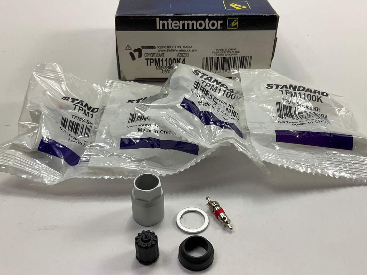 Intermotor TPM1100K4 TPMS Tire Pressure Monitor Sensor Kit