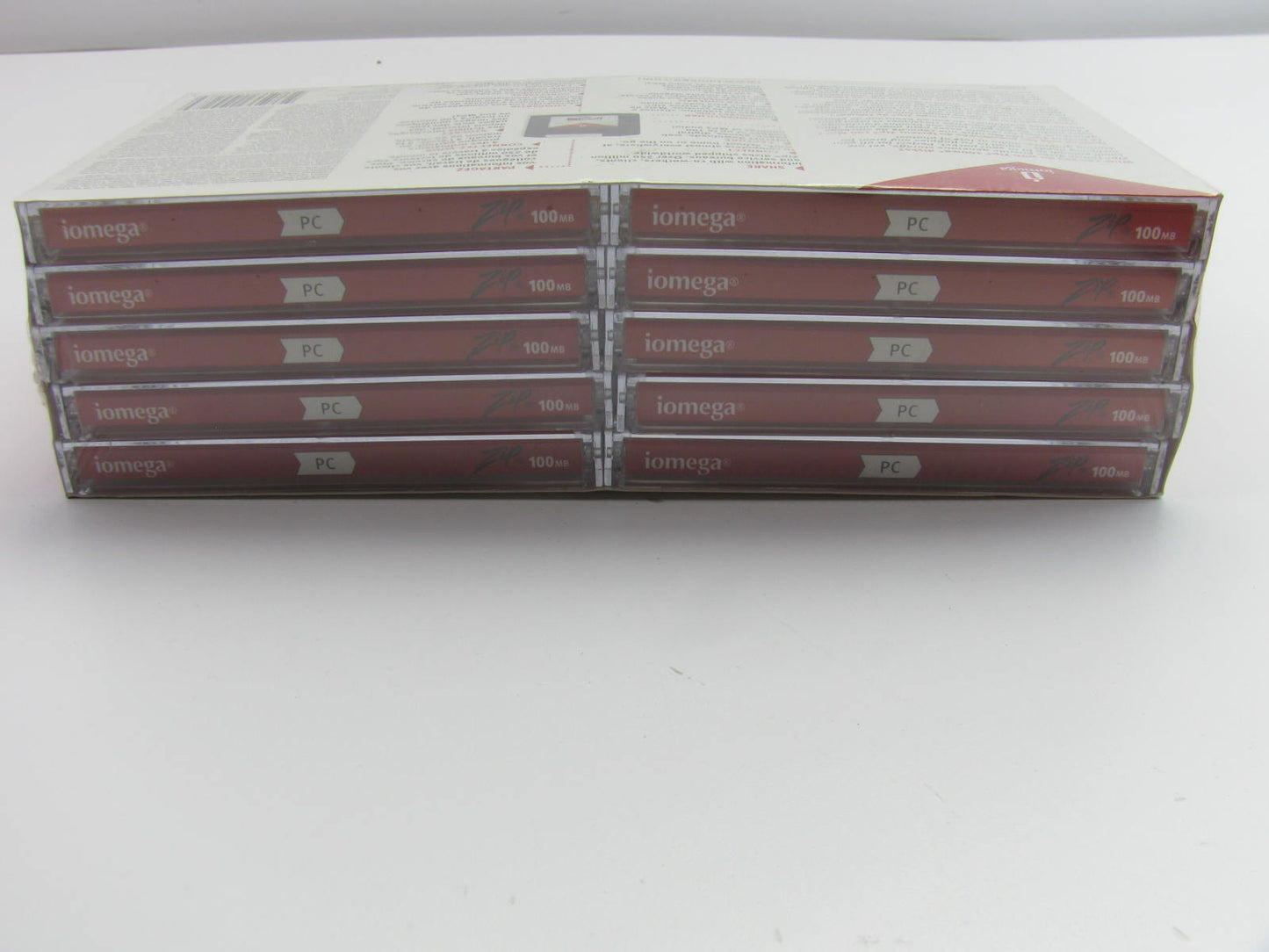 Iomega 100MB Zip Disk SuperFloppy 10 Disk Pack IBM PC Format NEW Factory Sealed