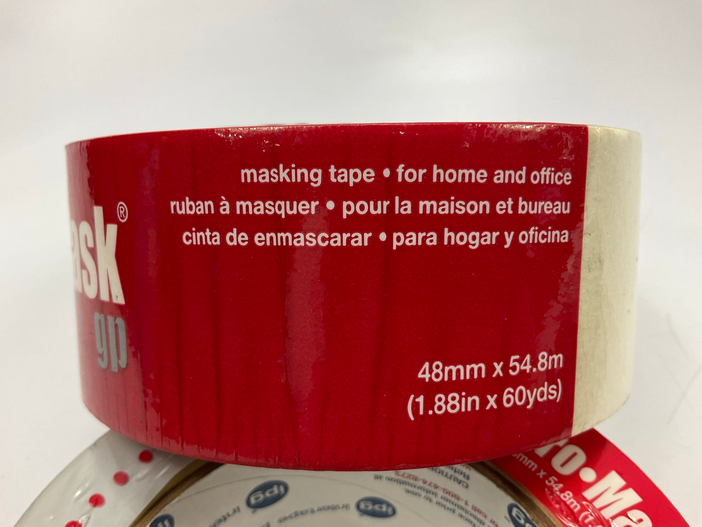 (3) IPG 5103-2 Pro-Mask 1.88 In. W X 60 Yd L Beige Masking Tape