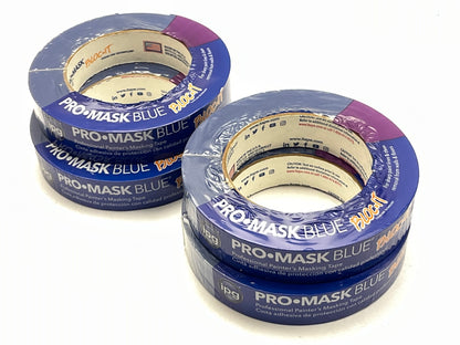 (4 Rolls) IPG 9531-1  1'' Blue All Weather Masking Tape (0.94'' X 60 Yard / Roll)