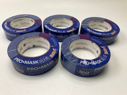 (5) IPG 9532-1.5 Masking Tape 60 Yd X 1.4'' Wide, Blue Fine Crepe Paper Mask Tape