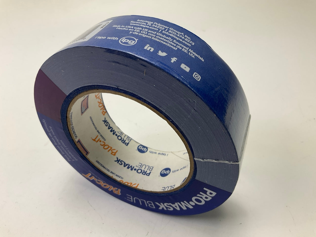 (5) IPG 9532-1.5 Masking Tape 60 Yd X 1.4'' Wide, Blue Fine Crepe Paper Mask Tape