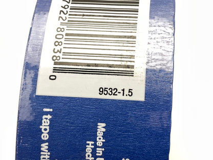 IPG 9532-1.5 Masking Tape, 60 Yd L, 1.4'' Wide, Blue Fine Crepe Paper Mask Tape