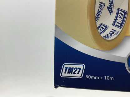 (3) American Trim TM27 Fast Masking Tape, 50mm X 10m (32.8 FEET X 2'')