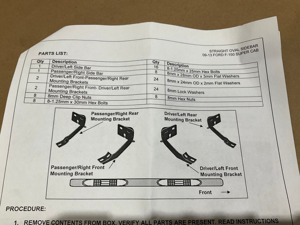 Iron Cross 354614  5'' Oval Straight Side Step Bars 2009-13 Ford F-150 Super Cab