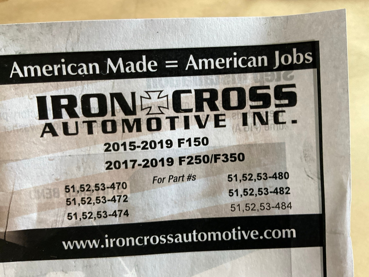 Iron Cross 51-482-B 3'' Cab Length Black Powder Coat Tube Side Step Bars