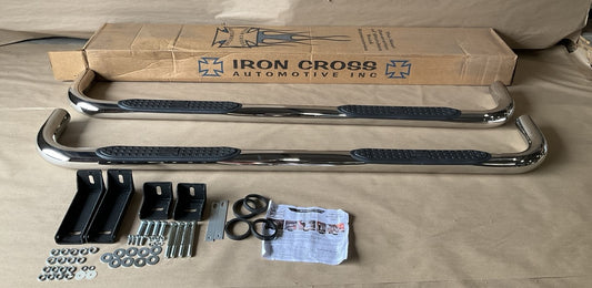 Iron Cross 51-562 Stainless 3'' Step Bars 2014-18 Silverado 1500 Double Cab 6.5'