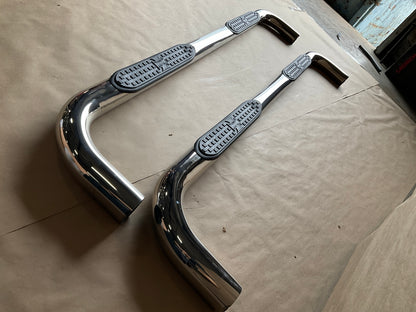 Iron Cross 51-562 Stainless 3'' Step Bars 2014-18 Silverado 1500 Double Cab 6.5'