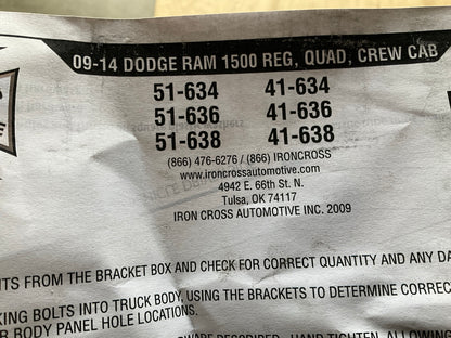 Iron Cross 51-638 3'' Stainless Steel Nerf Bars For 2010-2018 Ram Crew Cab