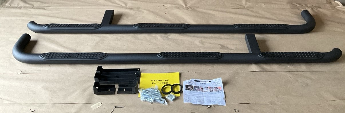 Iron Cross 52-532-B 3'' Round Black Nerf Bars 2019-21 Silverado 1500 Double 6.5'