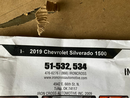 Iron Cross 52-532-B 3'' Round Black Nerf Bars 2019-21 Silverado 1500 Double 6.5'