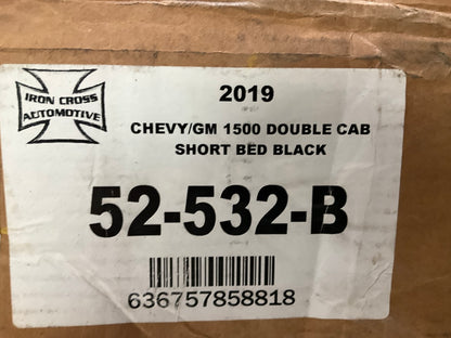 Iron Cross 52-532-B 3'' Round Black Nerf Bars 2019-21 Silverado 1500 Double 6.5'