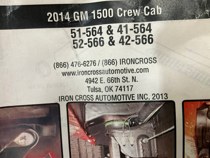 Iron Cross 52-568-B SLIGHTLY SCRATCHED Side Step Bars 14-15 Silverado Sierra
