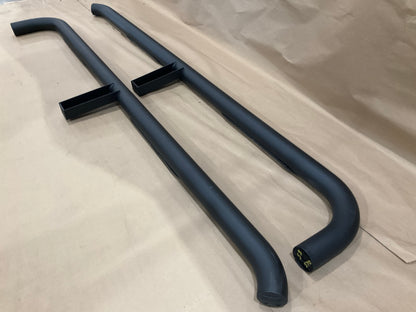Iron Cross 53-570-B 3'' Wheel-to-Wheel Black Round Tube Step Bars