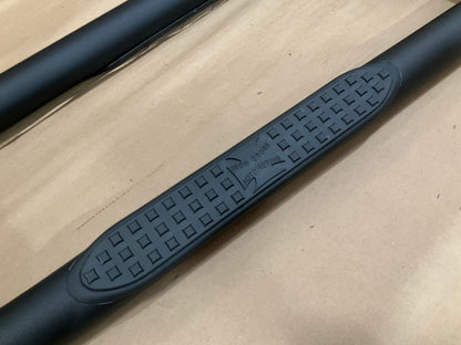Iron Cross 53-570-B 3'' Wheel-to-Wheel Black Round Tube Step Bars
