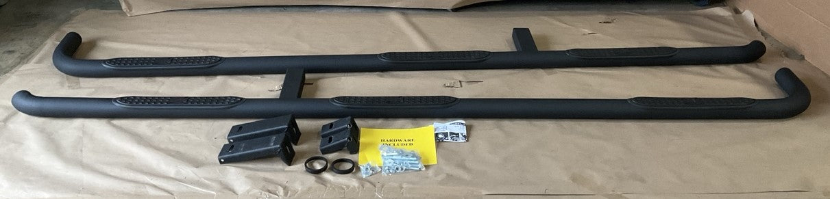 Iron Cross 53-574-B 3'' Black Wheel To Wheel Nerf Bars 15-18 Silverado 3500 Crew