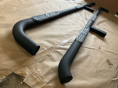 Iron Cross 53-574-B 3'' Black Wheel To Wheel Nerf Bars 15-18 Sierra 2500 Crew Cab