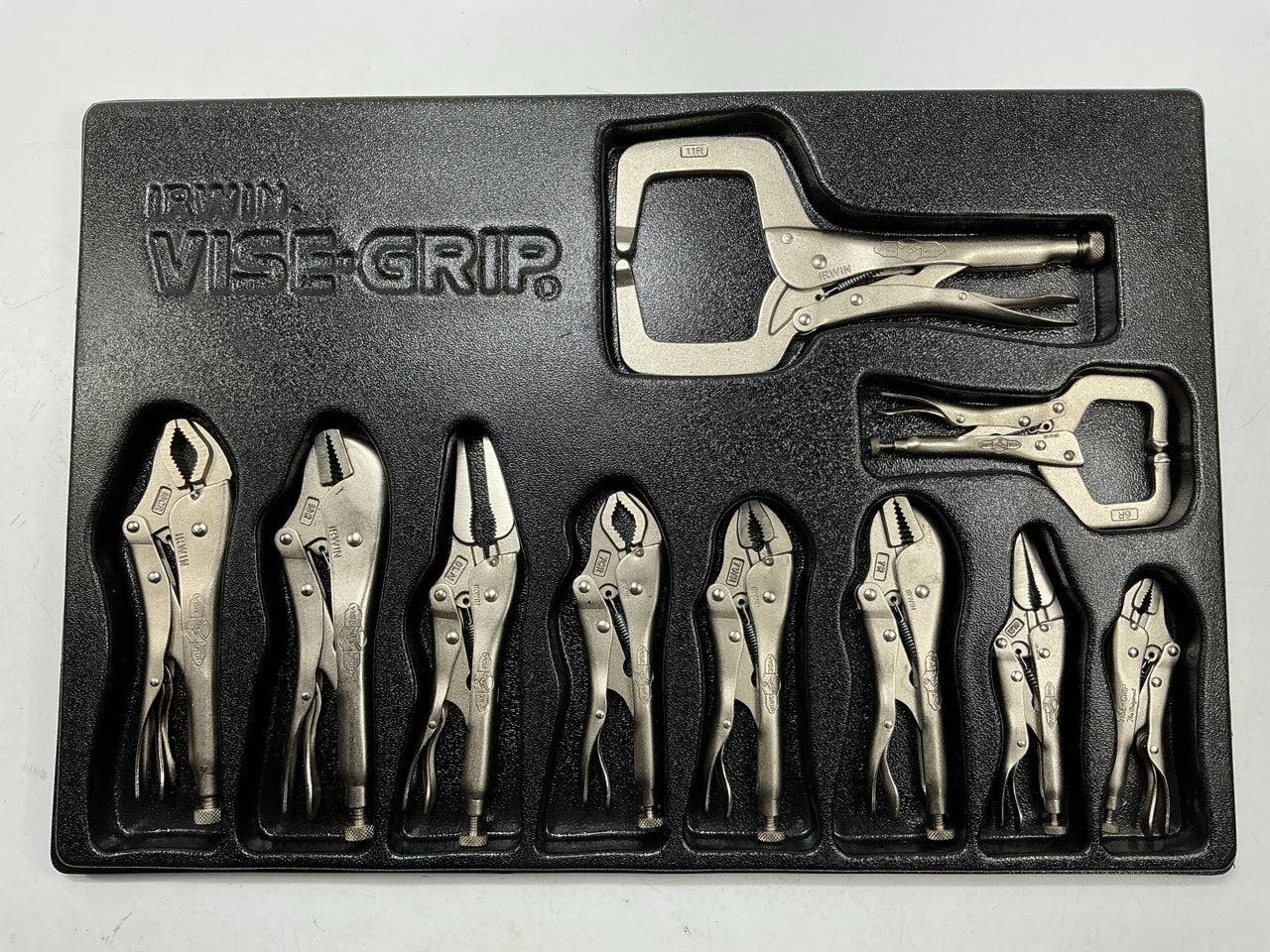 NEW, OPEN BOX - The Original Irvin #1078 Vise-Grip 10 Pc Locking Pliers Tray Set