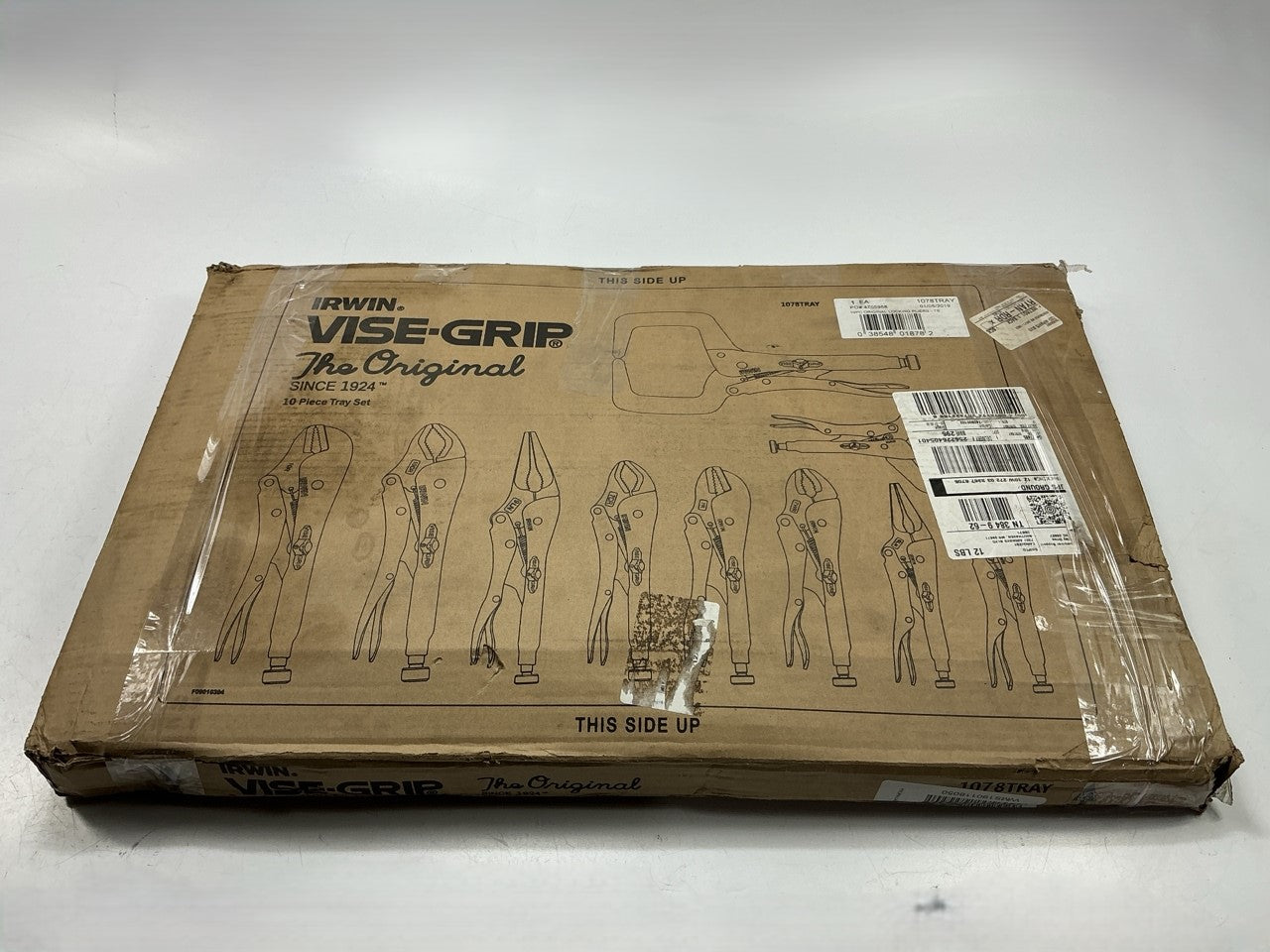 NEW, OPEN BOX - The Original Irvin #1078 Vise-Grip 10 Pc Locking Pliers Tray Set
